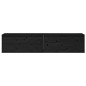 vidaXL Armarios de pared 2 uds madera maciza de pino negro 80x30x35 cm vidaXL Armarios de pared 2 uds madera maciza de pino negro 80x30x35 cm