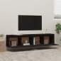 vidaXL Armarios de pared 2 uds madera maciza de pino negro 80x30x35 cm vidaXL Armarios de pared 2 uds madera maciza de pino negro 80x30x35 cm