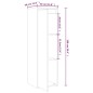 vidaXL Armarios de pared 2 uds madera maciza pino negro 30x30x100 cm vidaXL Armarios de pared 2 uds madera maciza pino negro 30x30x100 cm