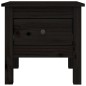 vidaXL Mesa auxiliar de madera maciza de pino negro 40x40x39 cm vidaXL Mesa auxiliar de madera maciza de pino negro 40x40x39 cm