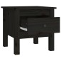 vidaXL Mesa auxiliar de madera maciza de pino negro 40x40x39 cm vidaXL Mesa auxiliar de madera maciza de pino negro 40x40x39 cm