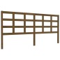 vidaXL Cabecero de cama madera maciza de pino marrón miel 205x4x100 cm vidaXL Cabecero de cama madera maciza de pino marrón miel 205x4x100 cm