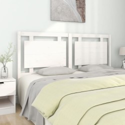 vidaXL Cabecero de cama madera maciza de pino blanco 165,5x4x100 cm