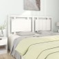 vidaXL Cabecero de cama madera maciza de pino blanco 165,5x4x100 cm vidaXL Cabecero de cama madera maciza de pino blanco 165,5x4x100 cm