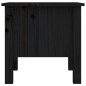 vidaXL Mesa auxiliar de madera maciza de pino negro 40x40x39 cm vidaXL Mesa auxiliar de madera maciza de pino negro 40x40x39 cm