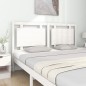 vidaXL Cabecero de cama madera maciza de pino blanco 165,5x4x100 cm vidaXL Cabecero de cama madera maciza de pino blanco 165,5x4x100 cm