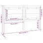vidaXL Cabecero de cama madera maciza de pino blanco 165,5x4x100 cm vidaXL Cabecero de cama madera maciza de pino blanco 165,5x4x100 cm