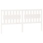 vidaXL Cabecero de cama madera maciza de pino blanco 185,5x4x100 cm vidaXL Cabecero de cama madera maciza de pino blanco 185,5x4x100 cm