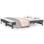 vidaXL Sofá cama extraíble madera maciza de pino gris 2x(100x200) cm vidaXL Sofá cama extraíble madera maciza de pino gris 2x(100x200) cm