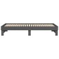 vidaXL Sofá cama extraíble madera maciza de pino gris 2x(100x200) cm vidaXL Sofá cama extraíble madera maciza de pino gris 2x(100x200) cm
