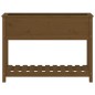vidaXL Jardinera con estante madera maciza pino marrón 111,5x34,5x81cm vidaXL Jardinera con estante madera maciza pino marrón 111,5x34,5x81cm