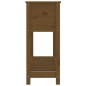 vidaXL Jardinera con estante madera maciza pino marrón 111,5x34,5x81cm vidaXL Jardinera con estante madera maciza pino marrón 111,5x34,5x81cm
