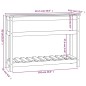 vidaXL Jardinera con estante madera maciza pino marrón 111,5x34,5x81cm vidaXL Jardinera con estante madera maciza pino marrón 111,5x34,5x81cm