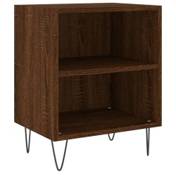 vidaXL Mesita de noche madera de ingeniería roble marrón 40x30x50 cm