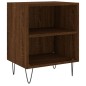 vidaXL Mesita de noche madera de ingeniería roble marrón 40x30x50 cm vidaXL Mesita de noche madera de ingeniería roble marrón 40x30x50 cm