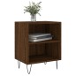 vidaXL Mesita de noche madera de ingeniería roble marrón 40x30x50 cm vidaXL Mesita de noche madera de ingeniería roble marrón 40x30x50 cm