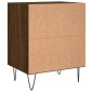 vidaXL Mesita de noche madera de ingeniería roble marrón 40x30x50 cm vidaXL Mesita de noche madera de ingeniería roble marrón 40x30x50 cm