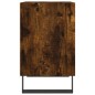 vidaXL Mesita de noche madera de ingeniería roble ahumado 40x30x50 cm vidaXL Mesita de noche madera de ingeniería roble ahumado 40x30x50 cm