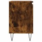 vidaXL Mesita de noche madera de ingeniería roble ahumado 40x30x50 cm vidaXL Mesita de noche madera de ingeniería roble ahumado 40x30x50 cm