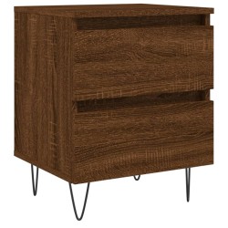 vidaXL Mesita de noche madera de ingeniería marrón roble 40x35x50 cm