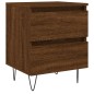 vidaXL Mesita de noche madera de ingeniería marrón roble 40x35x50 cm vidaXL Mesita de noche madera de ingeniería marrón roble 40x35x50 cm