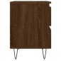 vidaXL Mesita de noche madera de ingeniería marrón roble 40x35x50 cm vidaXL Mesita de noche madera de ingeniería marrón roble 40x35x50 cm