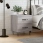 vidaXL Mesita de noche madera de ingeniería gris Sonoma 40x35x47,5 cm vidaXL Mesita de noche madera de ingeniería gris Sonoma 40x35x47,5 cm
