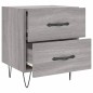 vidaXL Mesita de noche madera de ingeniería gris Sonoma 40x35x47,5 cm vidaXL Mesita de noche madera de ingeniería gris Sonoma 40x35x47,5 cm