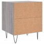 vidaXL Mesita de noche madera de ingeniería gris Sonoma 40x35x47,5 cm vidaXL Mesita de noche madera de ingeniería gris Sonoma 40x35x47,5 cm