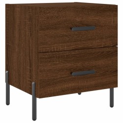 vidaXL Mesita de noche madera de ingeniería roble marrón 40x35x47,5 cm
