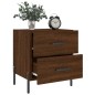 vidaXL Mesita de noche madera de ingeniería roble marrón 40x35x47,5 cm vidaXL Mesita de noche madera de ingeniería roble marrón 40x35x47,5 cm
