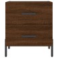 vidaXL Mesita de noche madera de ingeniería roble marrón 40x35x47,5 cm vidaXL Mesita de noche madera de ingeniería roble marrón 40x35x47,5 cm