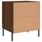 vidaXL Mesita de noche madera de ingeniería roble marrón 40x35x47,5 cm vidaXL Mesita de noche madera de ingeniería roble marrón 40x35x47,5 cm
