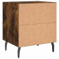 vidaXL Mesita de noche madera ingeniería roble ahumado 40x35x47,5 cm vidaXL Mesita de noche madera ingeniería roble ahumado 40x35x47,5 cm