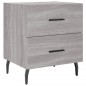 vidaXL Mesita de noche madera de ingeniería gris Sonoma 40x35x47,5 cm vidaXL Mesita de noche madera de ingeniería gris Sonoma 40x35x47,5 cm