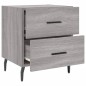 vidaXL Mesita de noche madera de ingeniería gris Sonoma 40x35x47,5 cm vidaXL Mesita de noche madera de ingeniería gris Sonoma 40x35x47,5 cm