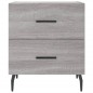 vidaXL Mesita de noche madera de ingeniería gris Sonoma 40x35x47,5 cm vidaXL Mesita de noche madera de ingeniería gris Sonoma 40x35x47,5 cm