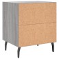 vidaXL Mesita de noche madera de ingeniería gris Sonoma 40x35x47,5 cm vidaXL Mesita de noche madera de ingeniería gris Sonoma 40x35x47,5 cm