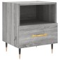 vidaXL Mesita de noche madera de ingeniería gris Sonoma 40x35x47,5 cm