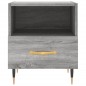 vidaXL Mesita de noche madera de ingeniería gris Sonoma 40x35x47,5 cm