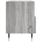 vidaXL Mesita de noche madera de ingeniería gris Sonoma 40x35x47,5 cm