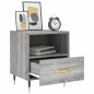 vidaXL Mesita de noche madera de ingeniería gris Sonoma 40x35x47,5 cm