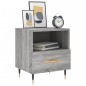 vidaXL Mesita de noche madera de ingeniería gris Sonoma 40x35x47,5 cm