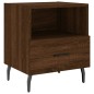 vidaXL Mesita de noche madera de ingeniería roble marrón 40x35x47,5 cm vidaXL Mesita de noche madera de ingeniería roble marrón 40x35x47,5 cm