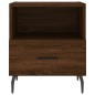 vidaXL Mesita de noche madera de ingeniería roble marrón 40x35x47,5 cm vidaXL Mesita de noche madera de ingeniería roble marrón 40x35x47,5 cm