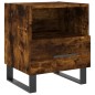 vidaXL Mesita de noche madera ingeniería roble ahumado 40x35x47,5 cm vidaXL Mesita de noche madera ingeniería roble ahumado 40x35x47,5 cm