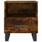 vidaXL Mesita de noche madera ingeniería roble ahumado 40x35x47,5 cm vidaXL Mesita de noche madera ingeniería roble ahumado 40x35x47,5 cm