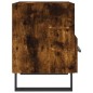 vidaXL Mesita de noche madera ingeniería roble ahumado 40x35x47,5 cm vidaXL Mesita de noche madera ingeniería roble ahumado 40x35x47,5 cm