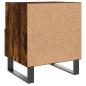 vidaXL Mesita de noche madera ingeniería roble ahumado 40x35x47,5 cm vidaXL Mesita de noche madera ingeniería roble ahumado 40x35x47,5 cm