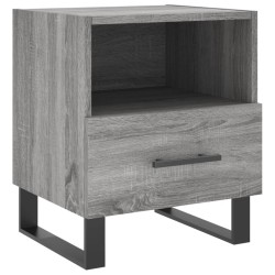 vidaXL Mesita de noche madera de ingeniería gris Sonoma 40x35x47,5 cm